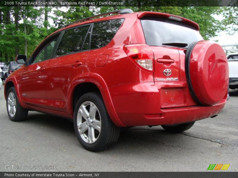 Barcelona Red Pearl / Dark Charcoal 2008 Toyota RAV4 Sport 4WD