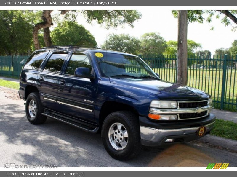 Indigo Blue Metallic / Tan/Neutral 2001 Chevrolet Tahoe LT 4x4