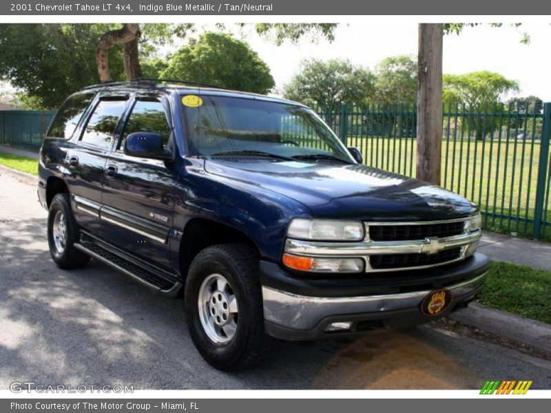 Indigo Blue Metallic / Tan/Neutral 2001 Chevrolet Tahoe LT 4x4