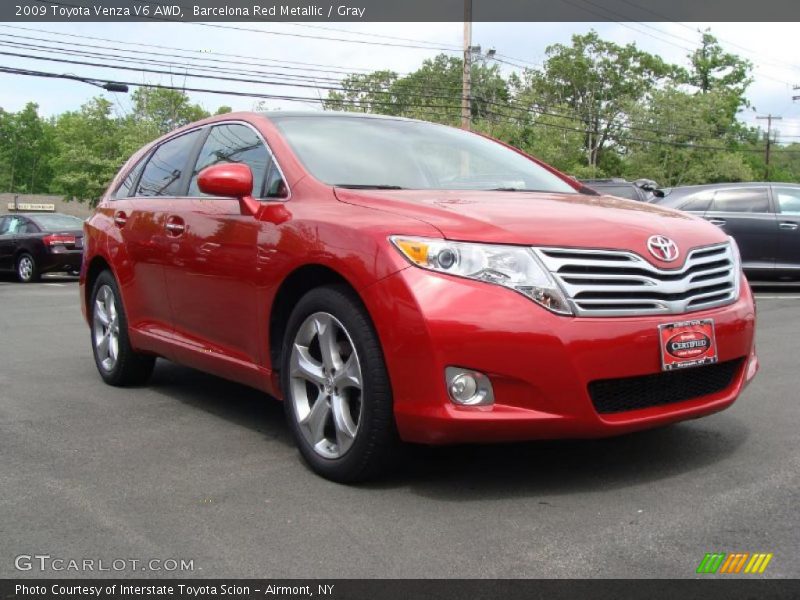 Barcelona Red Metallic / Gray 2009 Toyota Venza V6 AWD