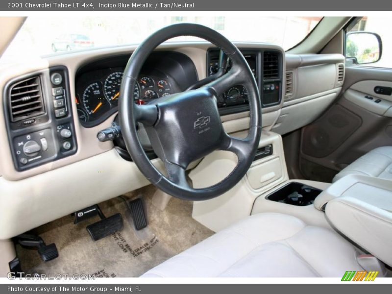 Indigo Blue Metallic / Tan/Neutral 2001 Chevrolet Tahoe LT 4x4