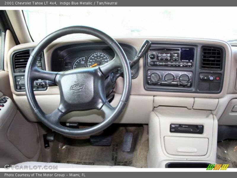 Indigo Blue Metallic / Tan/Neutral 2001 Chevrolet Tahoe LT 4x4