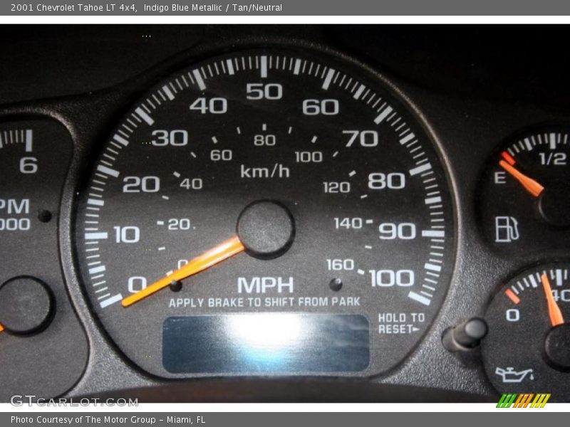 Indigo Blue Metallic / Tan/Neutral 2001 Chevrolet Tahoe LT 4x4