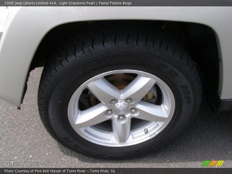 Light Graystone Pearl / Pastel Pebble Beige 2008 Jeep Liberty Limited 4x4
