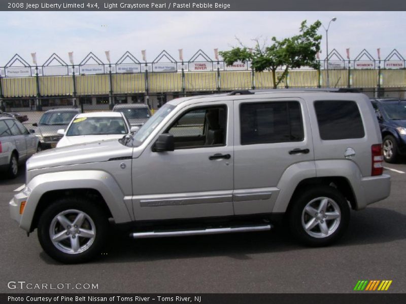 Light Graystone Pearl / Pastel Pebble Beige 2008 Jeep Liberty Limited 4x4
