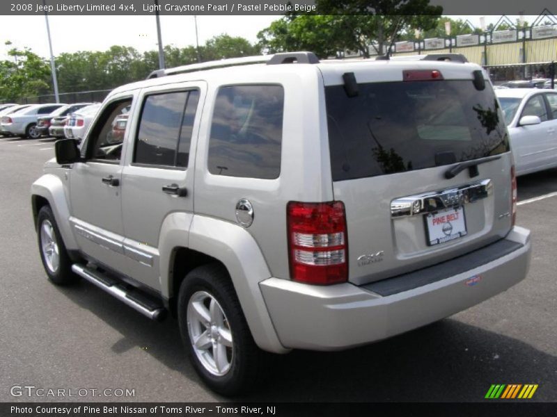 Light Graystone Pearl / Pastel Pebble Beige 2008 Jeep Liberty Limited 4x4