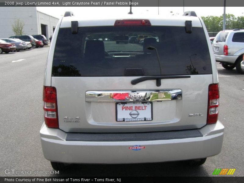 Light Graystone Pearl / Pastel Pebble Beige 2008 Jeep Liberty Limited 4x4