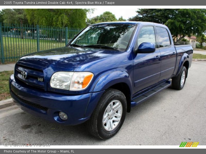Spectra Blue Mica / Taupe 2005 Toyota Tundra Limited Double Cab 4x4