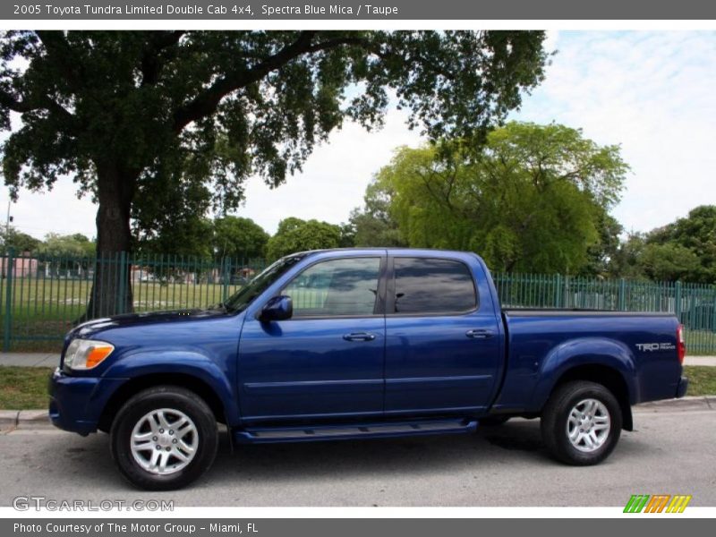 Spectra Blue Mica / Taupe 2005 Toyota Tundra Limited Double Cab 4x4