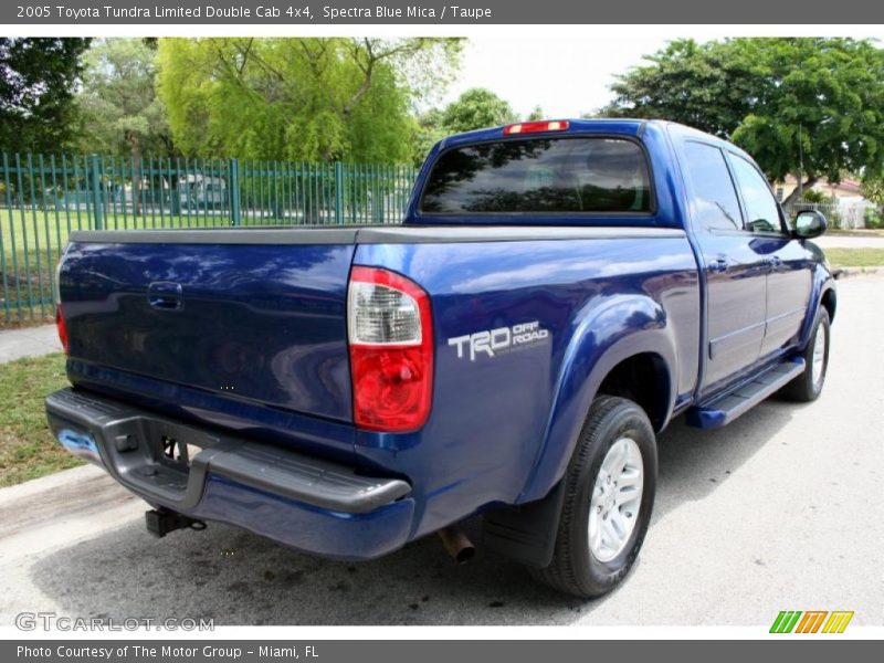 Spectra Blue Mica / Taupe 2005 Toyota Tundra Limited Double Cab 4x4
