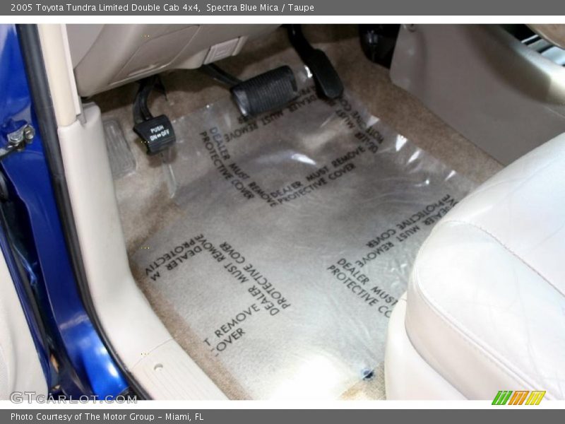 Spectra Blue Mica / Taupe 2005 Toyota Tundra Limited Double Cab 4x4