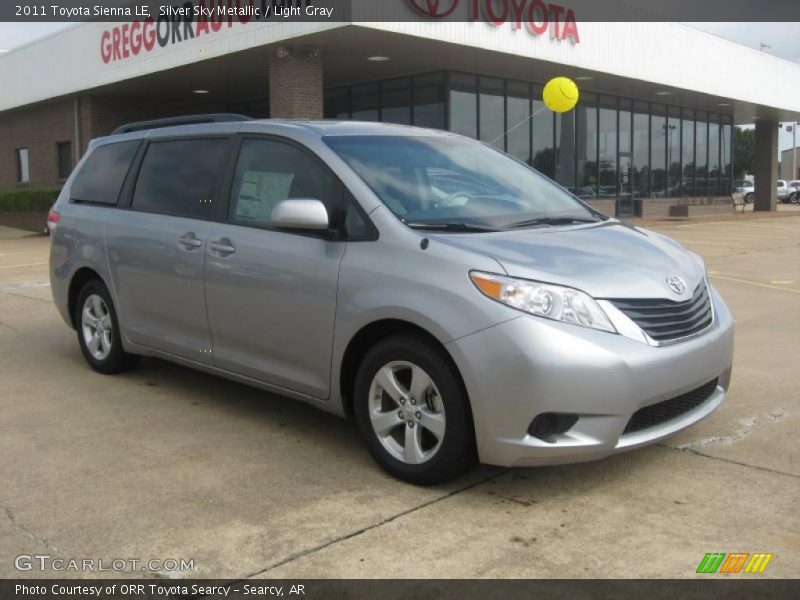 Silver Sky Metallic / Light Gray 2011 Toyota Sienna LE
