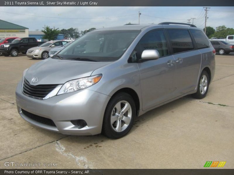 Silver Sky Metallic / Light Gray 2011 Toyota Sienna LE