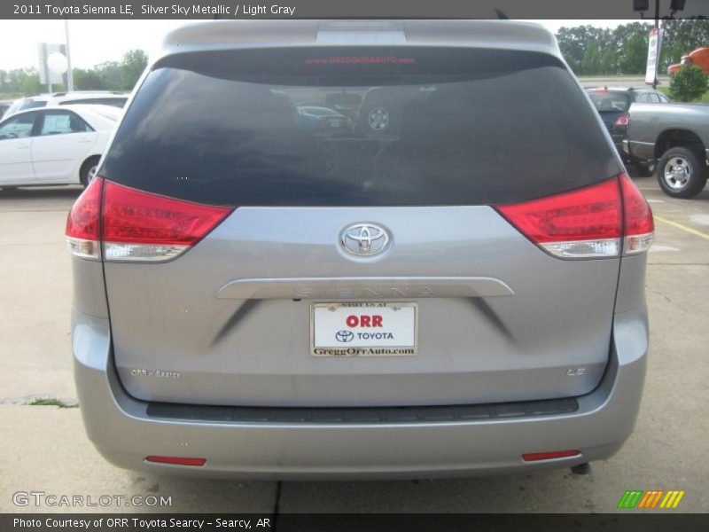Silver Sky Metallic / Light Gray 2011 Toyota Sienna LE