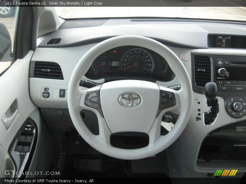 Silver Sky Metallic / Light Gray 2011 Toyota Sienna LE