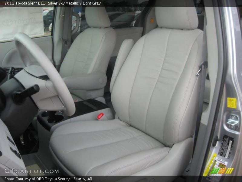 Silver Sky Metallic / Light Gray 2011 Toyota Sienna LE