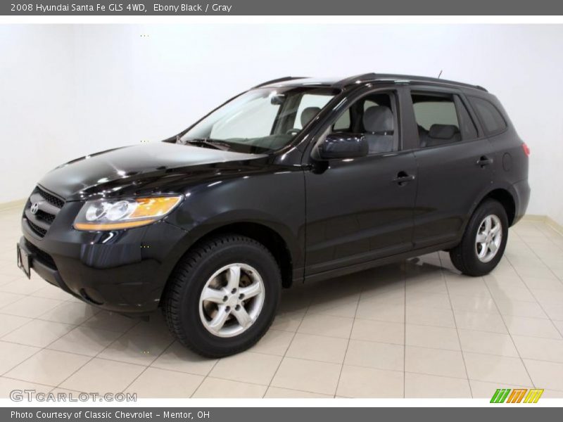 Ebony Black / Gray 2008 Hyundai Santa Fe GLS 4WD