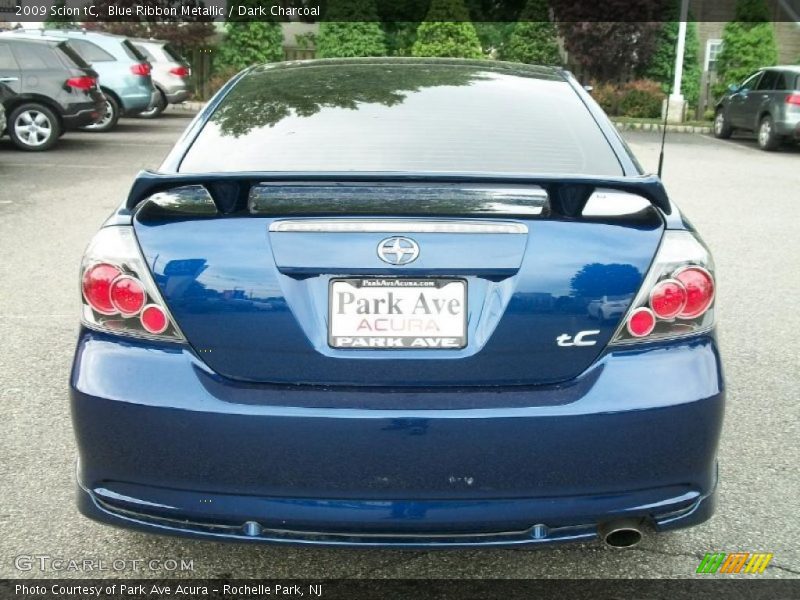 Blue Ribbon Metallic / Dark Charcoal 2009 Scion tC