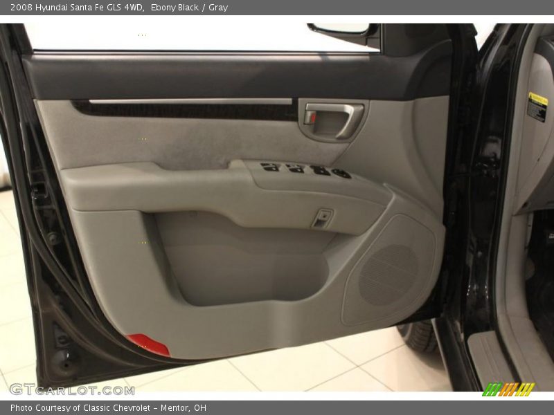 Ebony Black / Gray 2008 Hyundai Santa Fe GLS 4WD