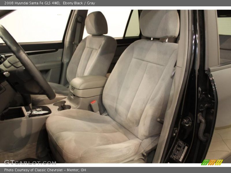 Ebony Black / Gray 2008 Hyundai Santa Fe GLS 4WD