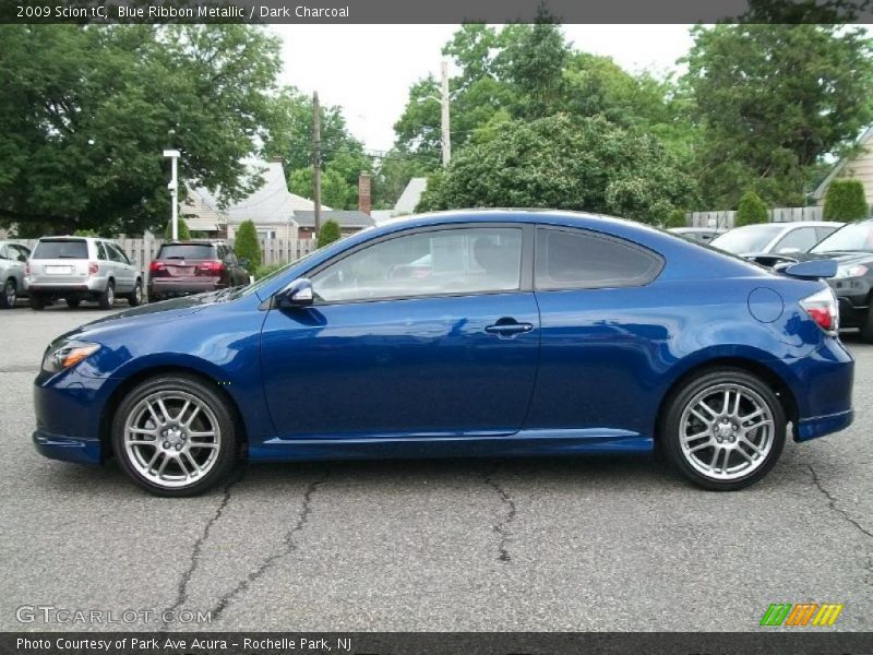 Blue Ribbon Metallic / Dark Charcoal 2009 Scion tC