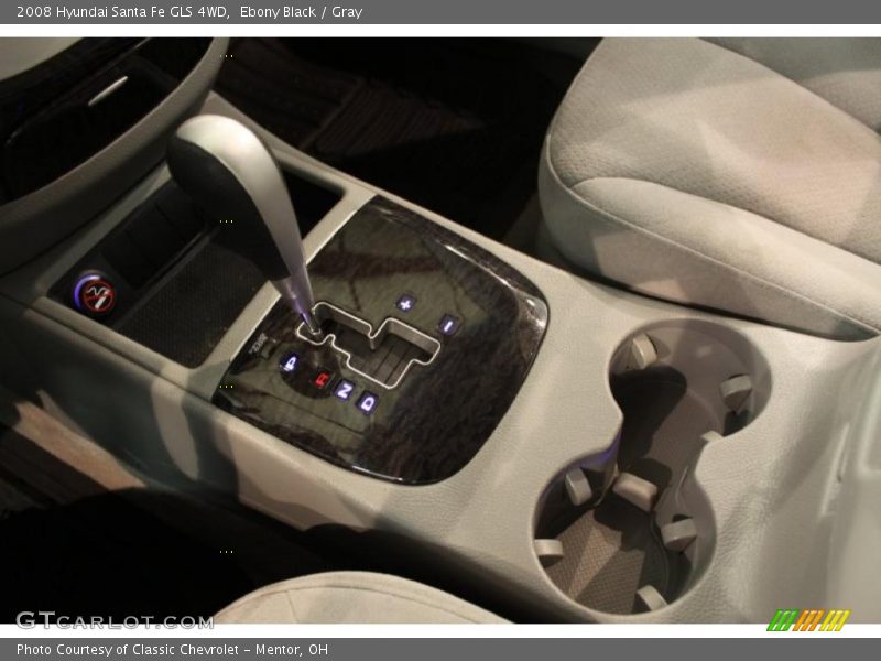 Ebony Black / Gray 2008 Hyundai Santa Fe GLS 4WD