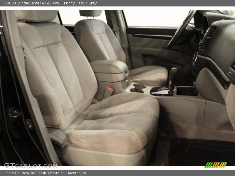 Ebony Black / Gray 2008 Hyundai Santa Fe GLS 4WD