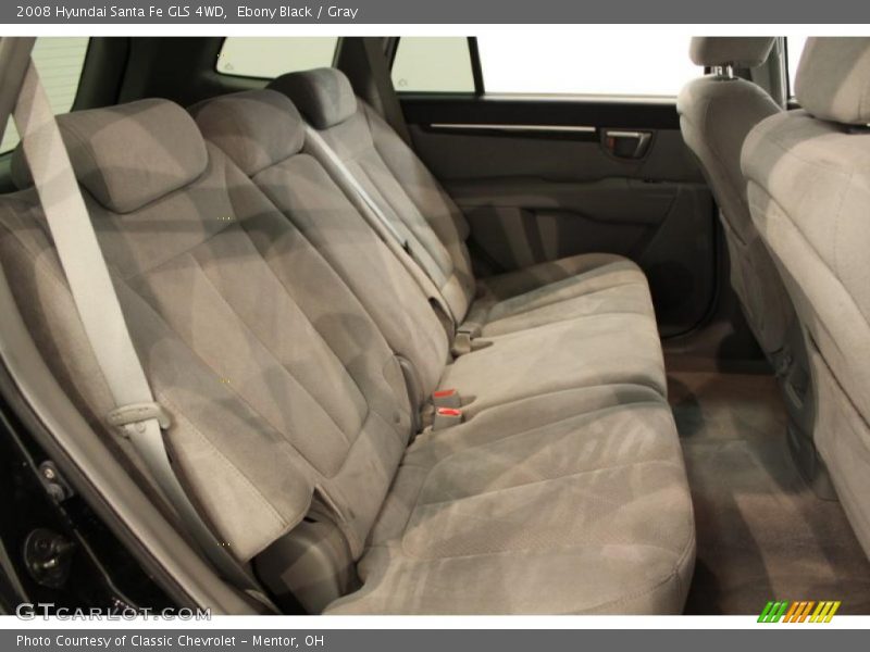Ebony Black / Gray 2008 Hyundai Santa Fe GLS 4WD
