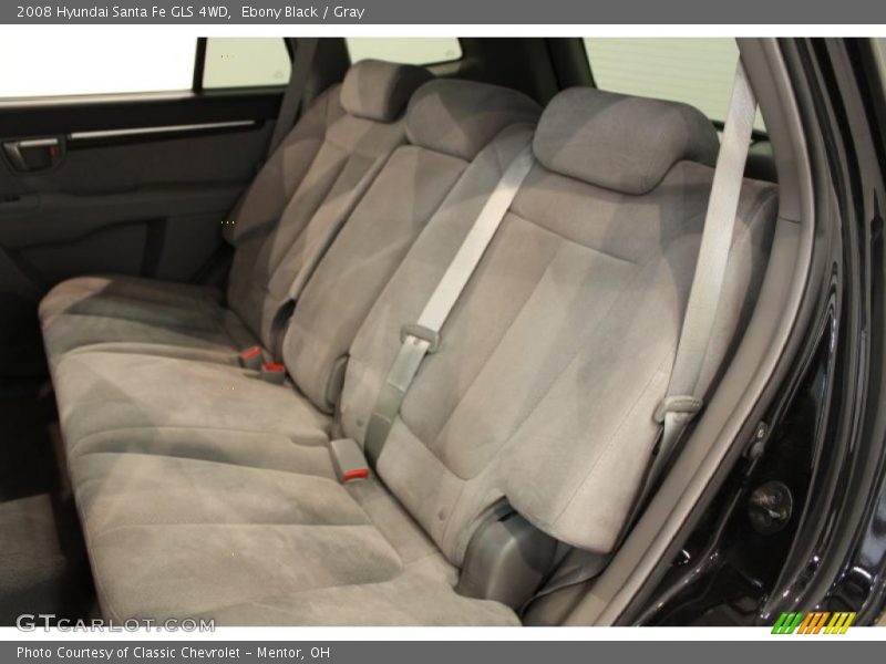 Ebony Black / Gray 2008 Hyundai Santa Fe GLS 4WD