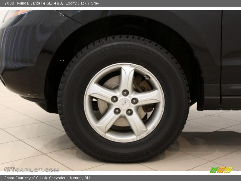 Ebony Black / Gray 2008 Hyundai Santa Fe GLS 4WD