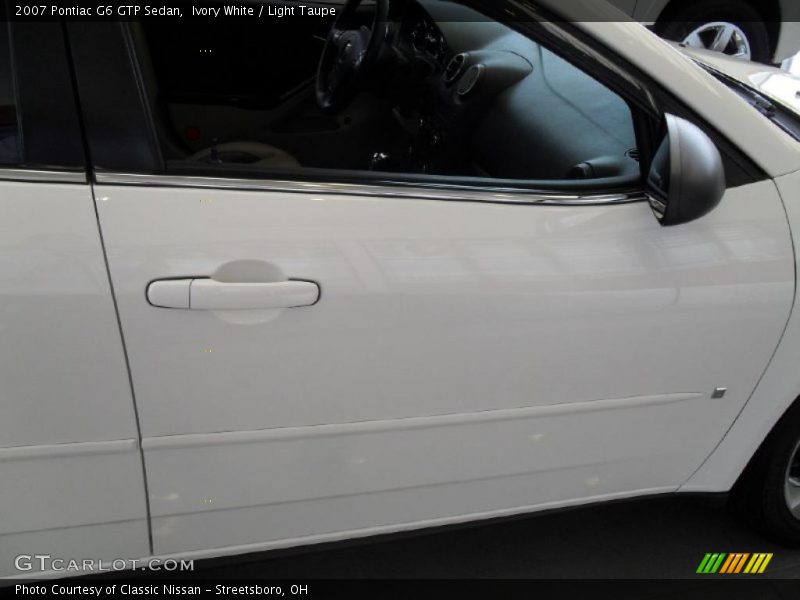 Ivory White / Light Taupe 2007 Pontiac G6 GTP Sedan