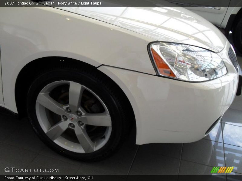 Ivory White / Light Taupe 2007 Pontiac G6 GTP Sedan