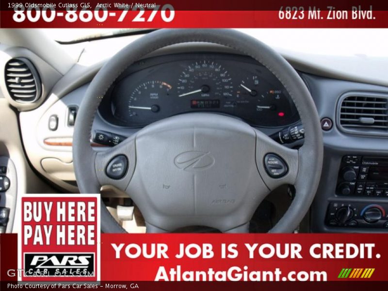 Arctic White / Neutral 1999 Oldsmobile Cutlass GLS