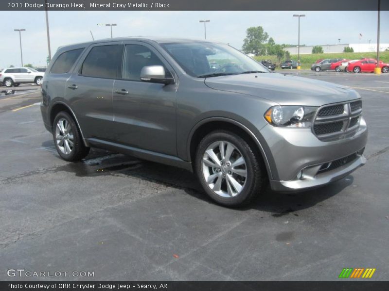 Mineral Gray Metallic / Black 2011 Dodge Durango Heat