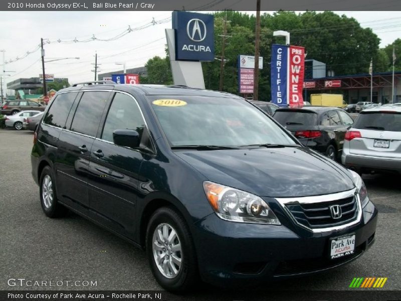 Bali Blue Pearl / Gray 2010 Honda Odyssey EX-L