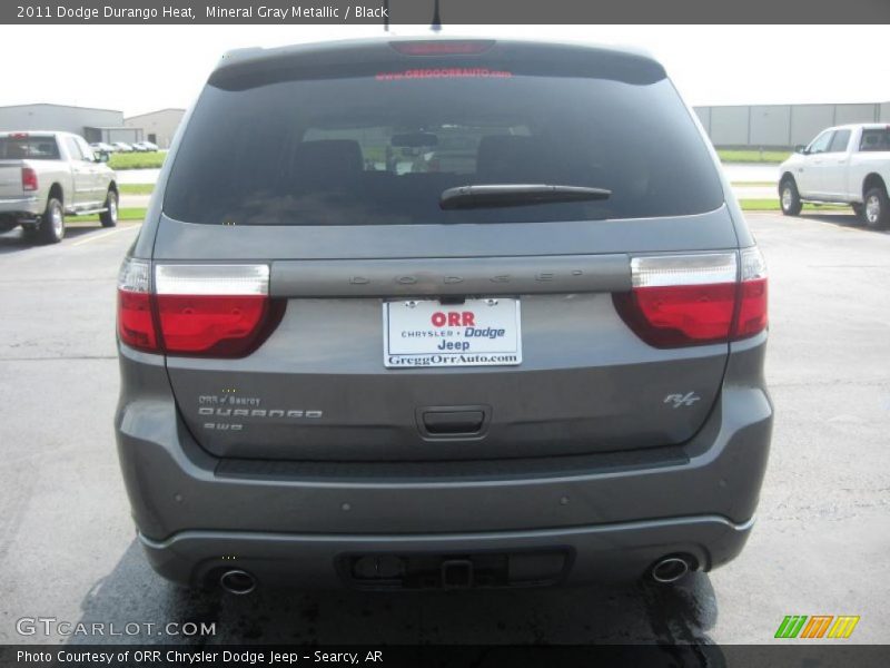 Mineral Gray Metallic / Black 2011 Dodge Durango Heat