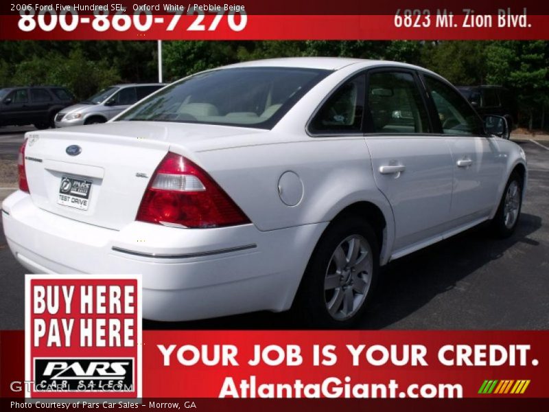 Oxford White / Pebble Beige 2006 Ford Five Hundred SEL