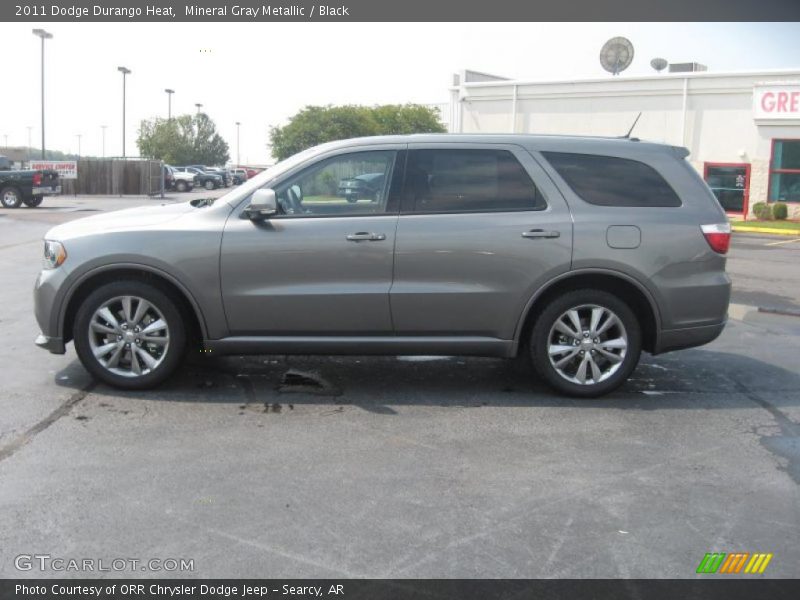 Mineral Gray Metallic / Black 2011 Dodge Durango Heat