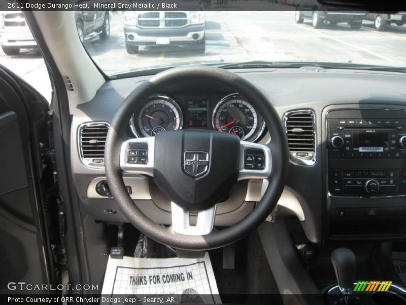 Mineral Gray Metallic / Black 2011 Dodge Durango Heat
