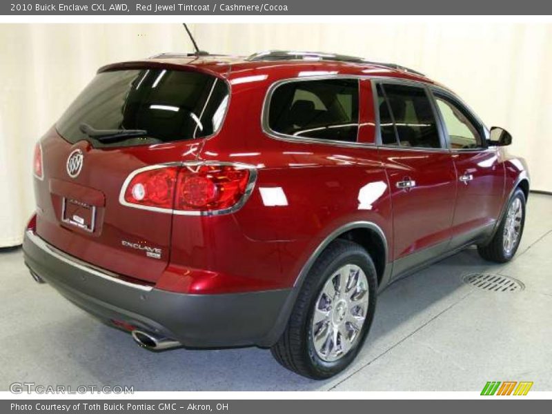 Red Jewel Tintcoat / Cashmere/Cocoa 2010 Buick Enclave CXL AWD