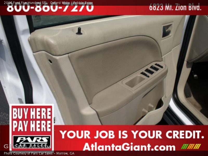 Oxford White / Pebble Beige 2006 Ford Five Hundred SEL