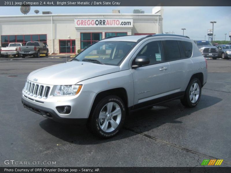 Bright Silver Metallic / Dark Slate Gray 2011 Jeep Compass 2.4 4x4