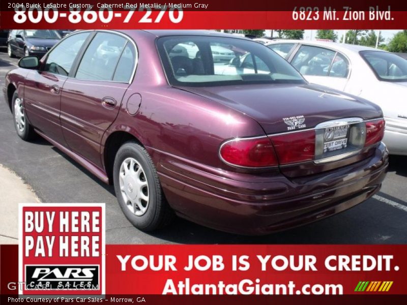 Cabernet Red Metallic / Medium Gray 2004 Buick LeSabre Custom