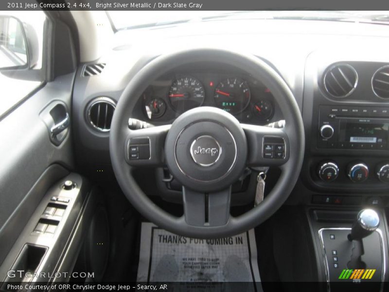 Bright Silver Metallic / Dark Slate Gray 2011 Jeep Compass 2.4 4x4