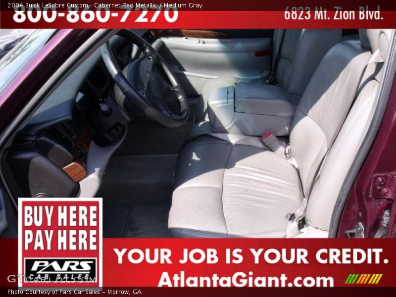 Cabernet Red Metallic / Medium Gray 2004 Buick LeSabre Custom