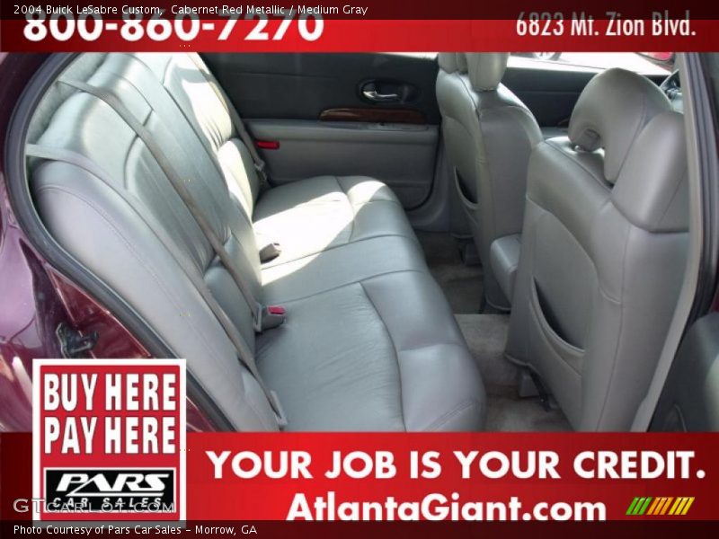Cabernet Red Metallic / Medium Gray 2004 Buick LeSabre Custom