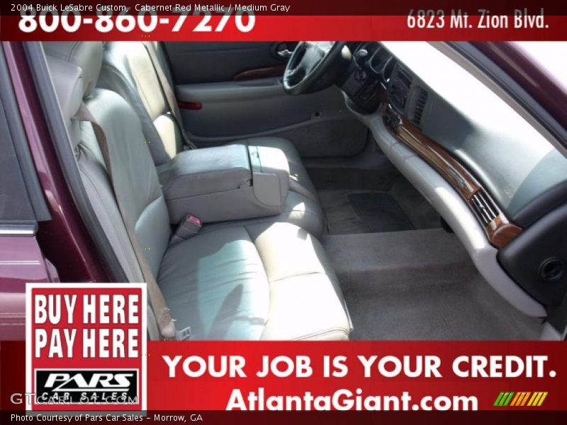 Cabernet Red Metallic / Medium Gray 2004 Buick LeSabre Custom