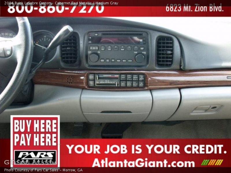 Cabernet Red Metallic / Medium Gray 2004 Buick LeSabre Custom