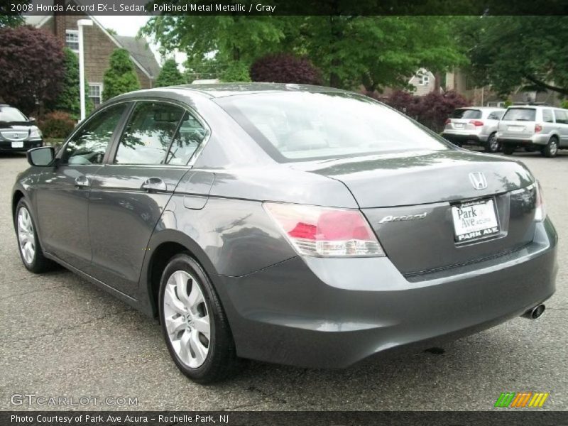 Polished Metal Metallic / Gray 2008 Honda Accord EX-L Sedan