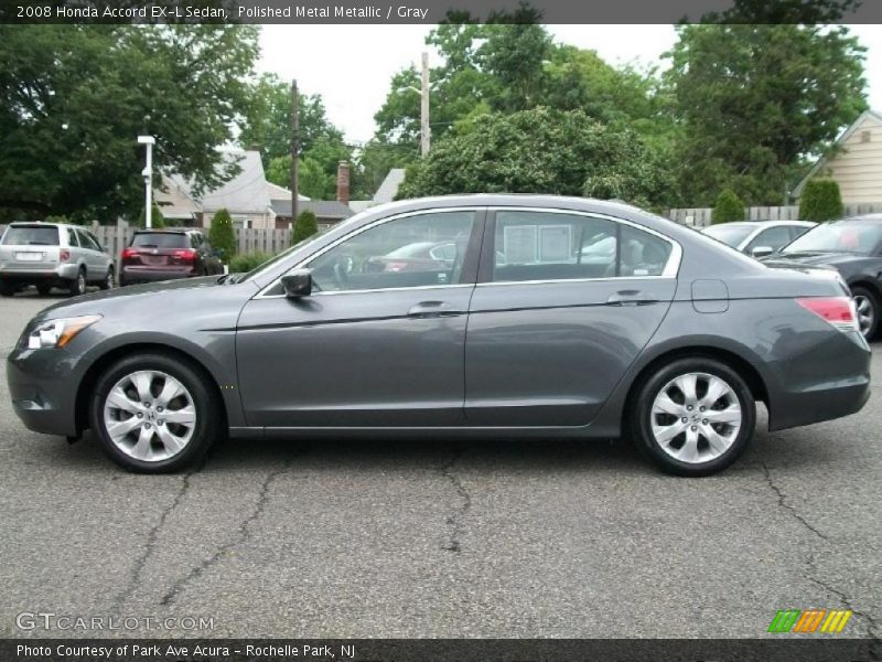 Polished Metal Metallic / Gray 2008 Honda Accord EX-L Sedan